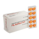 Filagra FXT tablets for treating erectile dysfunction and premature ejaculation in men, containing Sildenafil and Fluoxetine, available at eMedStrip.