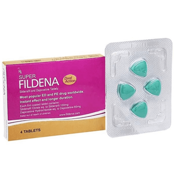 Super Fildena 200mg Tablets - Sildenafil Citrate 100mg & Dapoxetine 60mg for Erectile Dysfunction and Premature Ejaculation