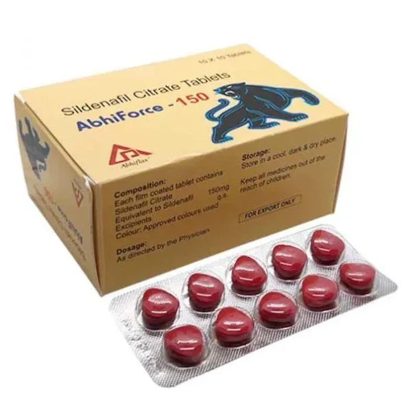 Abhiforce 150 mg Sildenafil Tablet for Erectile Dysfunction Treatment