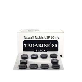 Tadarise Black 80 mg Tablet - Most Potent Tadalafil for Erectile Dysfunction, Fast-Acting ED Solution for Men