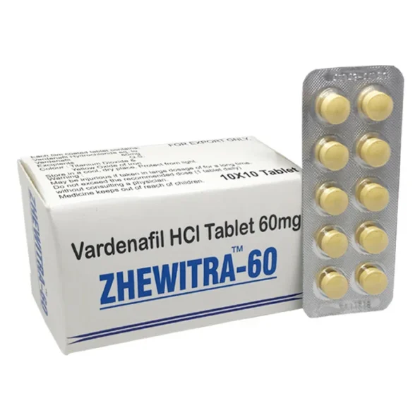 Zhewitra 60mg (Vardenafil) tablets - Effective solution for erectile dysfunction, buy online for the best price