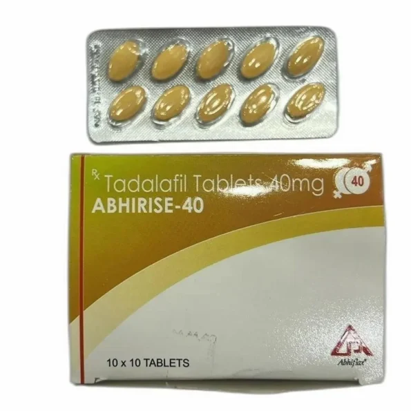 Abhirise 40mg Tadalafil Tablets for Erectile Dysfunction Treatment – Buy Online USA