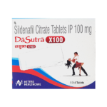 Da Sutra X100: Sildenafil 100mg Tablets for improved blood flow and erectile function in men.
