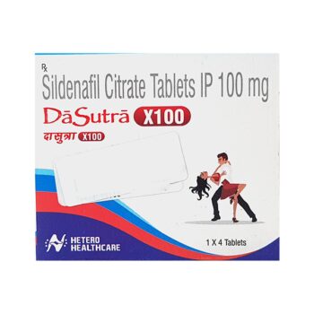 Da Sutra X100 Sildenafil 100mg Tablet for Erectile Dysfunction