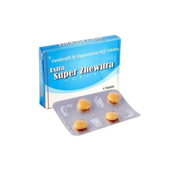 Extra Super Zhewitra 100mg - Vardenafil and Dapoxetine Combination for Erectile Dysfunction and Premature Ejaculation Treatment