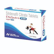 Da Sutra 50 mg Sildenafil tablets for erectile dysfunction treatment, male enhancement, improve sexual performance, fast-acting ED medication