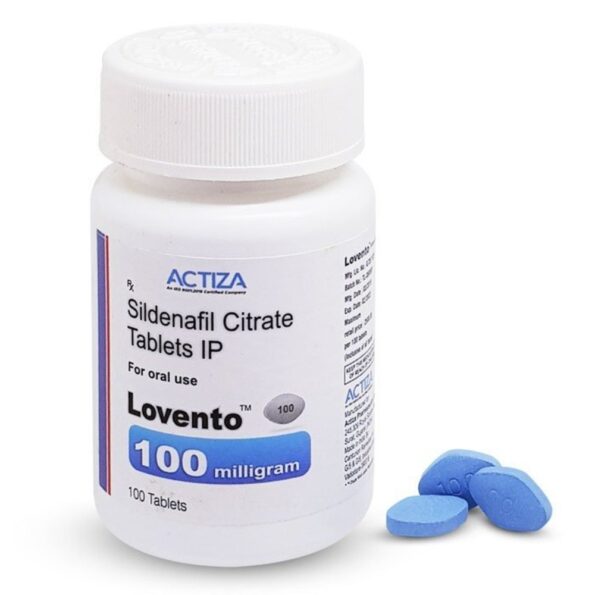 Generic Viagra Lovento 100mg Tablets for Erectile Dysfunction Treatment - Buy Sildenafil Online