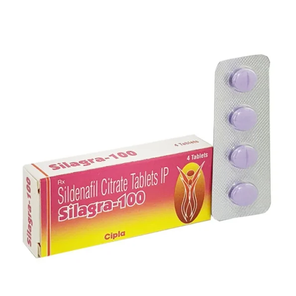 Silagra 100 mg Sildenafil tablets for effective erectile dysfunction treatment, buy online, generic Viagra alternative