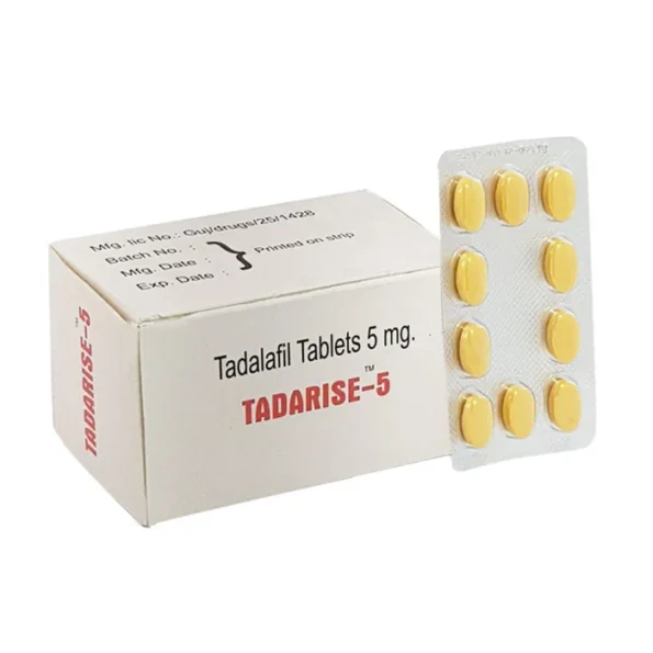 Tadarise 5 mg (Tadalafil) tablets - Effective ED treatment with long-lasting results