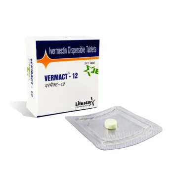 Buy Vermact 12 mg Ivermectin tablets for parasitic infection treatment, scabies, pediculosis, and anti-inflammatory diseases – effective anthelmintic medication