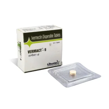 Buy Vermact 6 mg Ivermectin tablets for parasitic infestations treatment, effective for scabies, pediculosis, skin and intestinal parasites, anti-parasitic medication