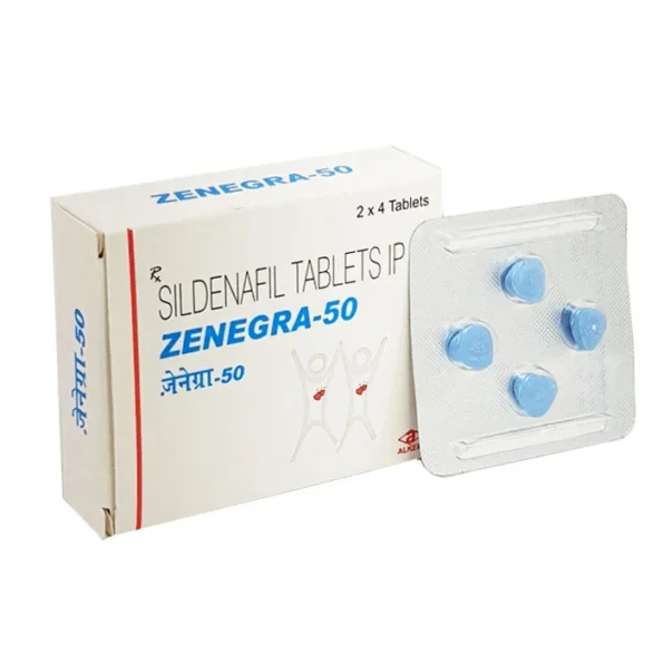 Zenegra 50 mg Sildenafil Tablets for Erectile Dysfunction Treatment – Effective PDE-5 Inhibitor