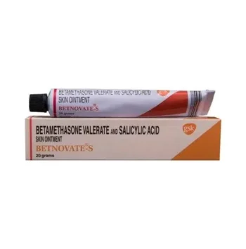 Betnovate S Cream 20gm for skin treatment, betamethasone and salicylic acid cream for eczema, psoriasis, and dermatoses relief