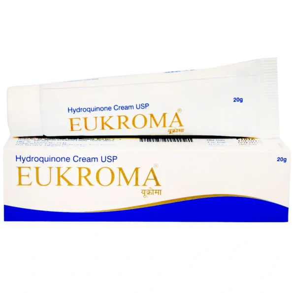 Eukroma Cream 20gm - Hydroquinone 4% for Skin Lightening and Dark Spot Treatment