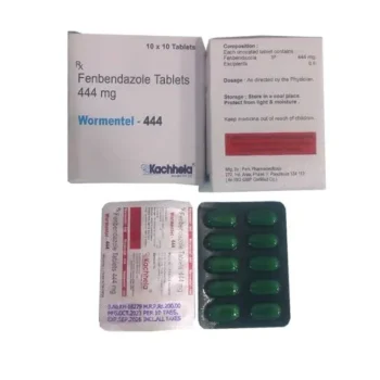 Fenbendazole 444mg Deworming Tablets for Pets - Treat Roundworms, Hookworms, Whipworms, Tapeworms - eMedstrip High-Quality Parasitic Treatment