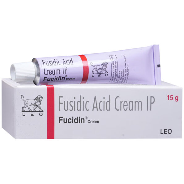 Fucidin Cream 15gm – Fusidic Acid antibiotic for bacterial skin infections, effective treatment for impetigo, skin irritations & infected cuts