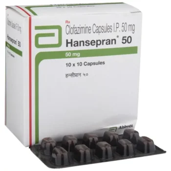 Hansepran 50 mg Capsule for Leprosy Treatment - Clofazimine Medicine to Manage Mycobacterium Infections and Skin Inflammation