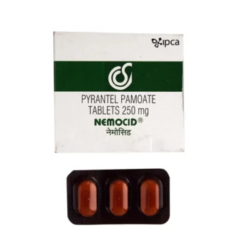 Nemocid 250 Tablet - Effective Anti-Worm Medication for Roundworms, Hookworms, and Pinworms Treatment