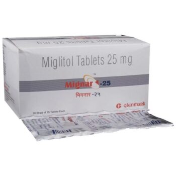 Mignar 25mg Tablet - Effective Treatment for Type 2 Diabetes | Buy Online | Manage Blood Sugar Levels Safely