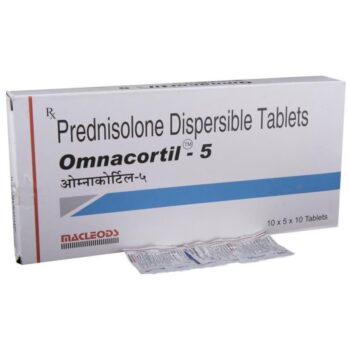 Omnacortil 5mg Tablet - Prednisolone for Allergies, Arthritis, and Inflammation Treatment