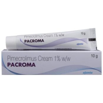 Pacroma Cream 10gm Pimecrolimus for Atopic Dermatitis and Skin Inflammation – Buy Online.