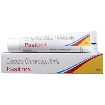 Pasitrex Ointment 20gm for Psoriasis Treatment - Calcipotriol Vitamin D Derivative by Sun Pharmaceuticals