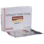 Defcort 30mg Tablet (Deflazacort) - High-quality steroid medication for treating inflammatory and autoimmune conditions such as arthritis, asthma, ulcerative colitis, and allergies. Effective relief for inflammation and immune system regulation.