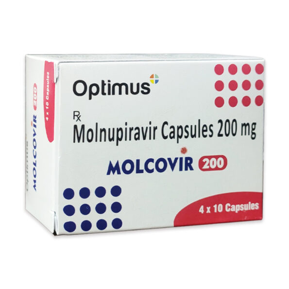 Molcovir 200 mg Tablet - Antiviral Treatment for Mild to Moderate COVID-19 Symptoms, Effective Oral Medication Molnupiravir