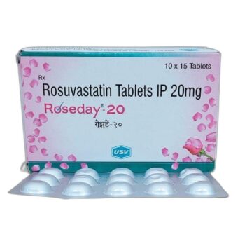 Roseday 20 mg Tablet - Rosuvastatin for effective cholesterol management. Lowers bad cholesterol (LDL), boosts good cholesterol (HDL), and supports heart health. Fast shipping to USA, UK, Australia, France, and China.