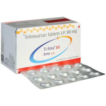 Telma 80mg Tablet - Effective hypertension treatment with Telmisartan. Lowers blood pressure, reduces stroke and heart attack risk, and protects heart health for high-risk patients aged 55+