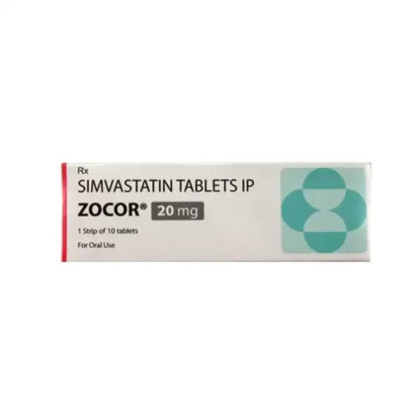 Zocor 20mg Tablet (Simvastatin) - Effective Statin for Cholesterol Control. Reduces LDL, Boosts HDL, and Lowers Triglycerides. Order Online at Emedstrip.com.