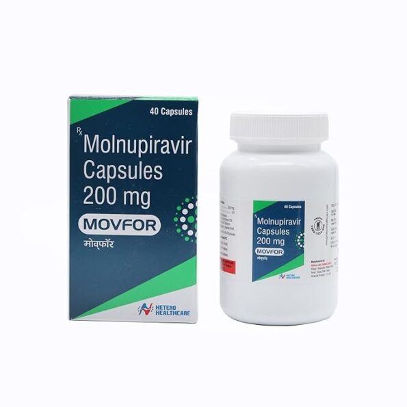 Movfor 200 mg Capsule - Effective COVID-19 Treatment, Antiviral Therapy with Molnupiravir for Mild to Moderate Coronavirus Symptoms in High-Risk Adults