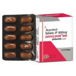 Buy Zoviclovir 800 mg Tablets (Acyclovir) online for effective treatment of herpes infections, shingles, and chickenpox. Trusted antiviral medicine to alleviate symptoms and reduce outbreak frequency. Available at Emedstrip.com with fast delivery.