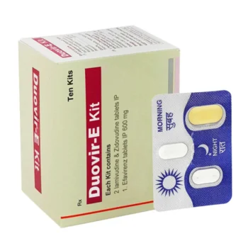 Duovir-E Kit - HIV treatment with Lamivudine, Zidovudine, and Efavirenz. A trusted combination therapy for managing HIV-1 in adults. Safe and effective.