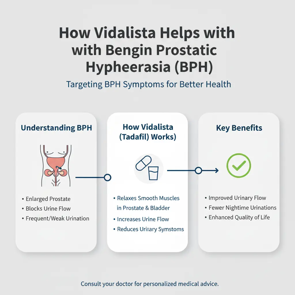How Vidalista Helps with Benign Prostatic Hyperplasia (BPH)